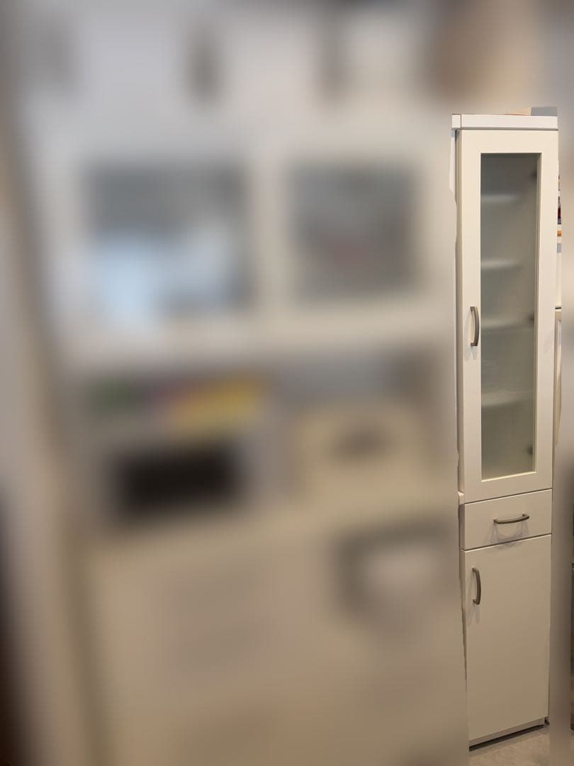 ニトリ　スリムストッカー　コパン　幅30 ホワイト　キッチンボード　食器棚　収納