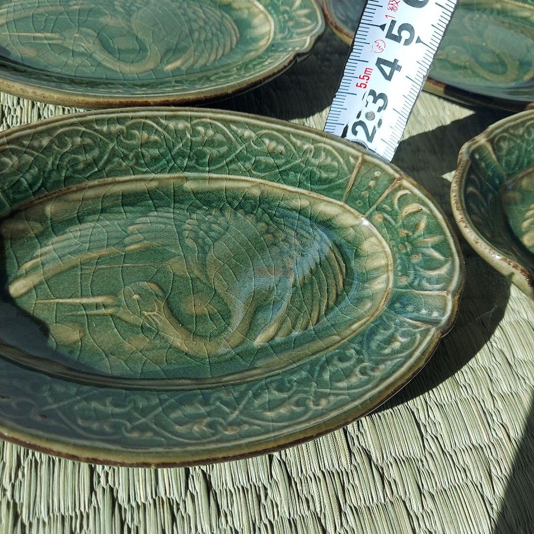 SUIYO 陽刻　小皿　鶴　新品未使用品　ディスカバージャパン