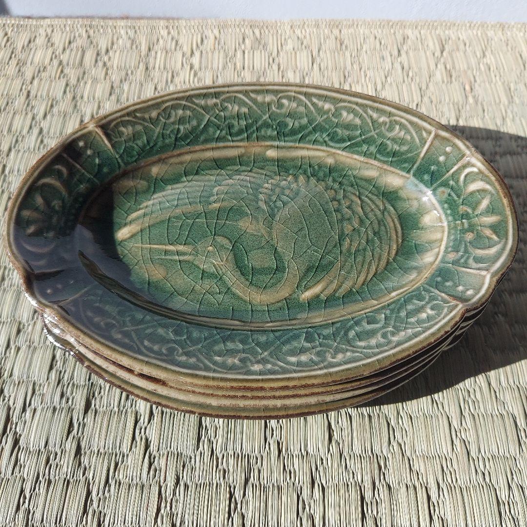 SUIYO 陽刻　小皿　鶴　新品未使用品　ディスカバージャパン