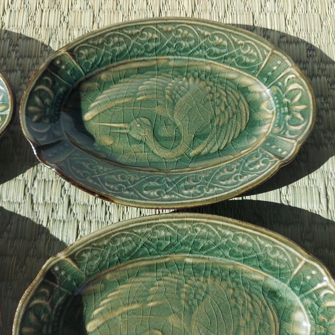 SUIYO 陽刻　小皿　鶴　新品未使用品　ディスカバージャパン