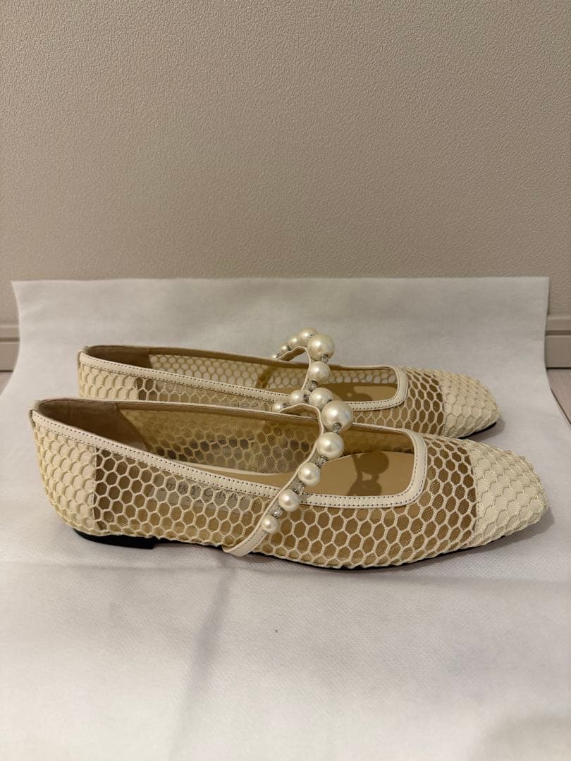 JIMMY CHOO パールシューズ