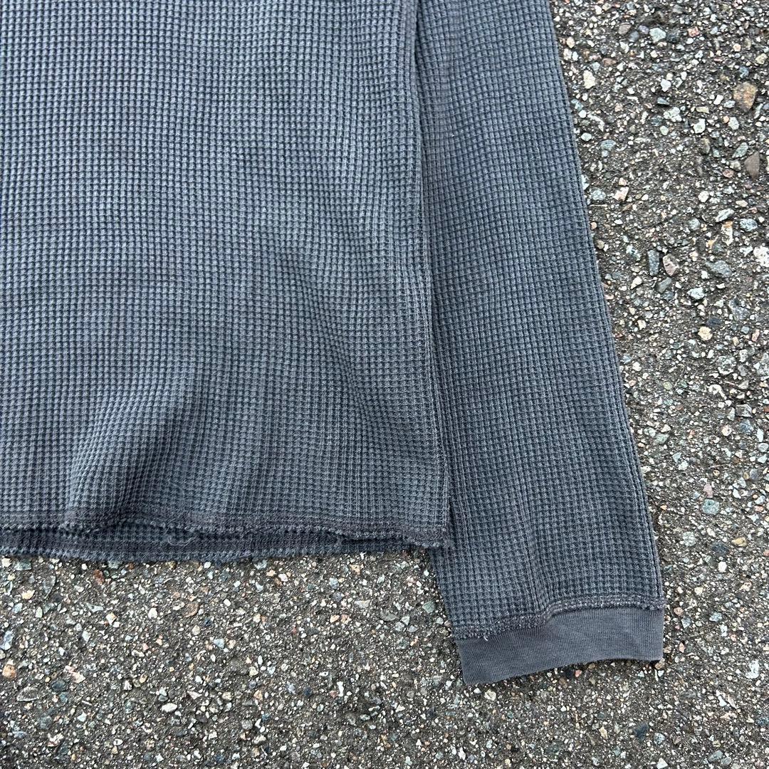 stussy サーマル ロンT グレー ステューシー ワッフル スケーター