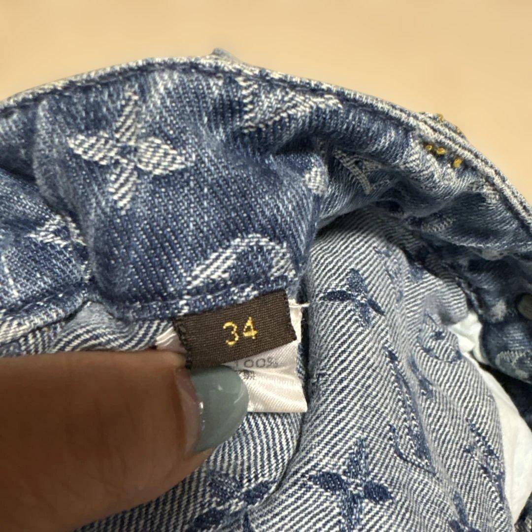 Louis Vuitton モノグラムデニムスカート