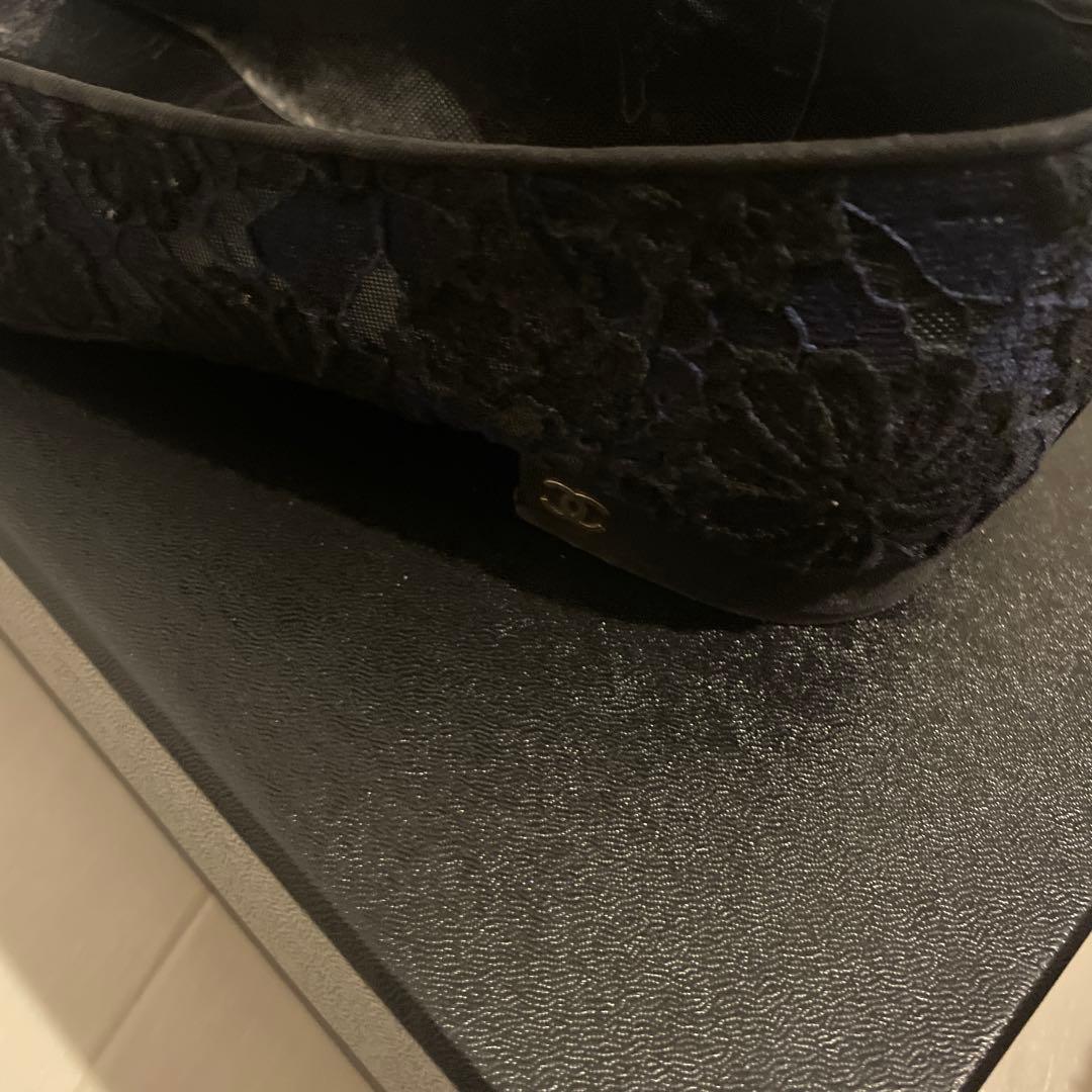 CHANEL レース　フラットシューズ　38.5