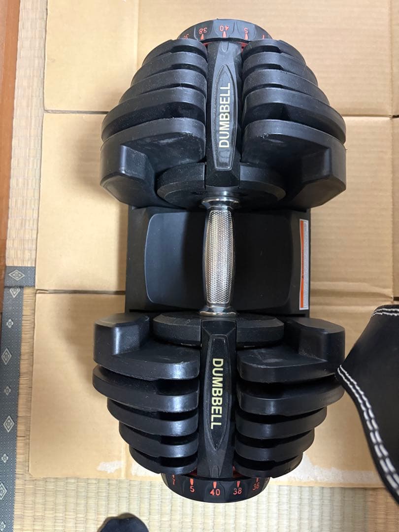 iROTEC トレーニングベンチと40キロアジャスタブルダンベルセット