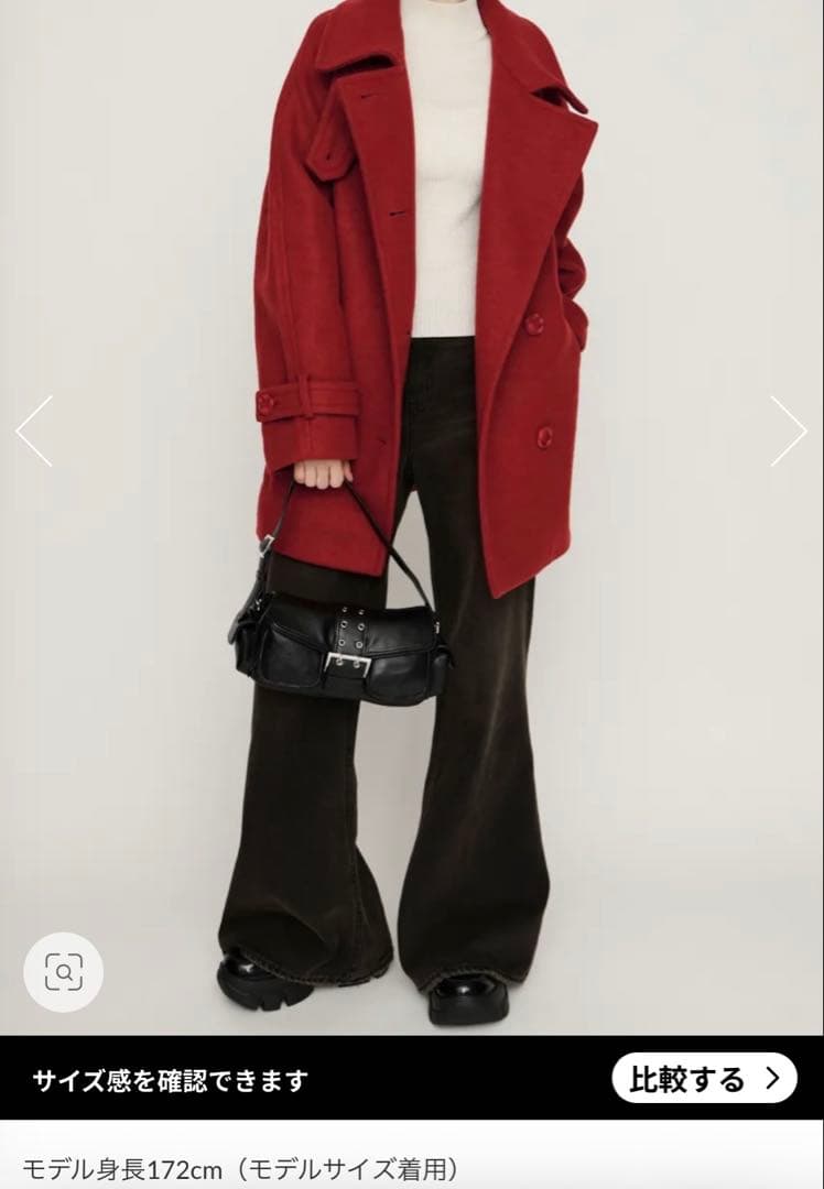 【SLY】赤 ショートコート 新品未使用 タグ保管あり 冬 アウター