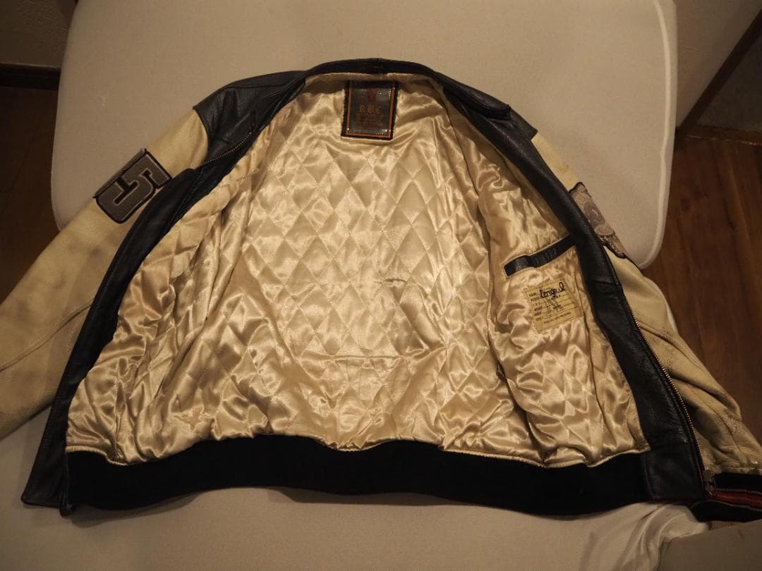 激レア！　総レザースタジャン　７８’ ビンテージ 美品