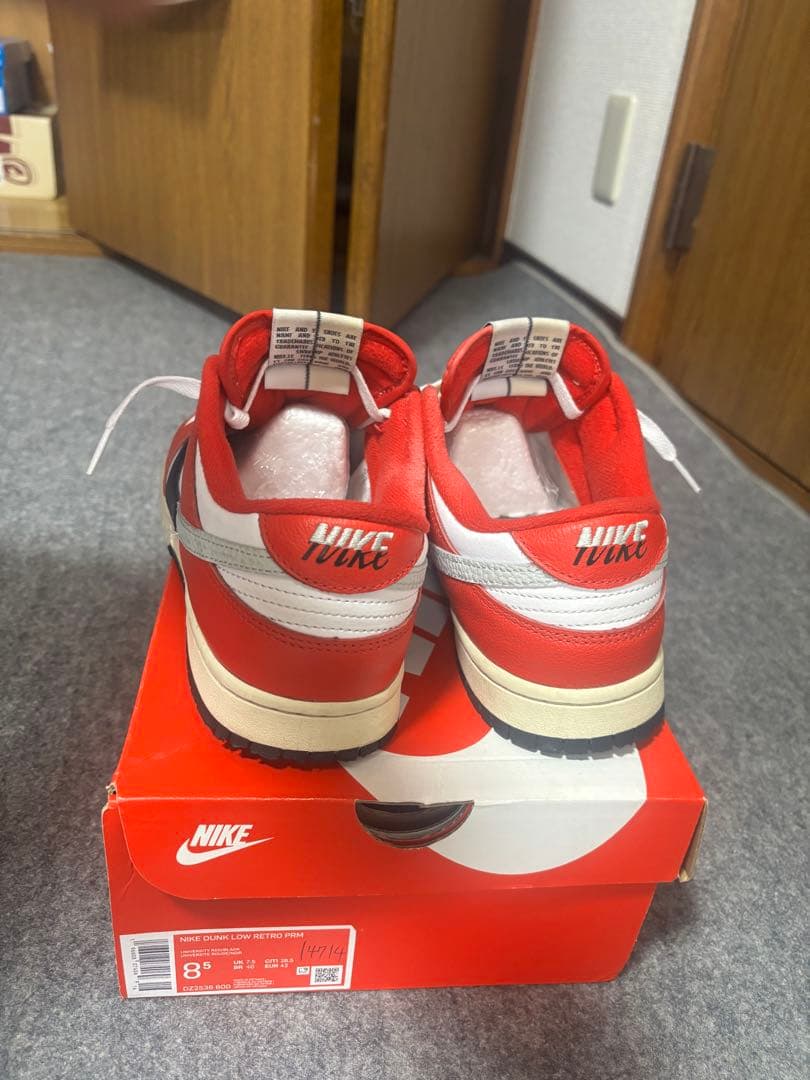 NIKE Dunk Low レッド/ホワイト/ブラック 8