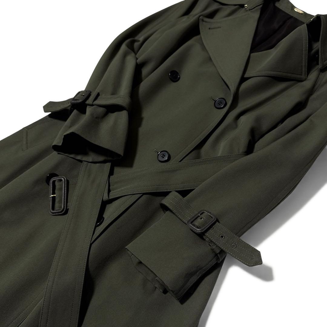 極美品✨️￥7.3万　ドゥーズィエムクラス　Josee ウールギャバトレンチコート