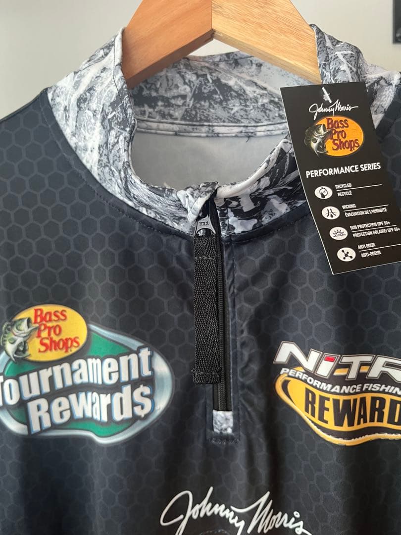 希少 BASS PRO SHOPS フィッシングシャツ L ブラック