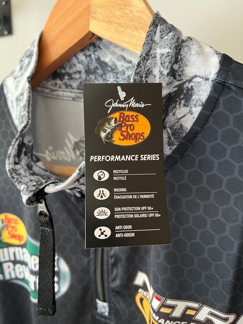 希少 BASS PRO SHOPS フィッシングシャツ L ブラック