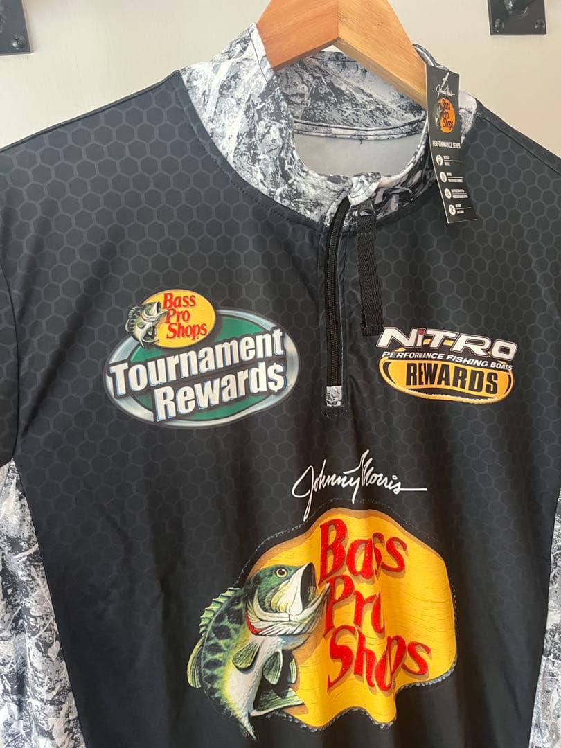 希少 BASS PRO SHOPS フィッシングシャツ L ブラック