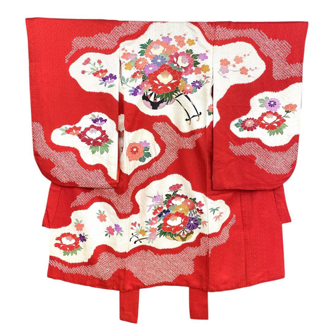 ◎mk-2180　女児　着物　3才　七五三　お宮参り　　1-26