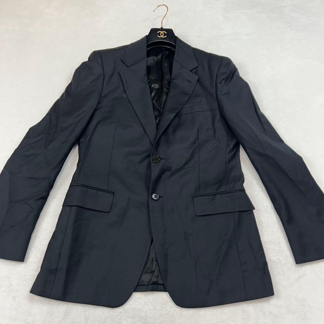 J608 L プラダ イタリア製 スーツ上下 ブラック メンズ