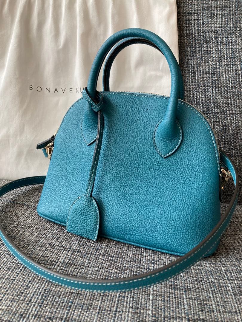 BONAVENTURA エマ22 シュリンクレザー　2way ブルーシアン