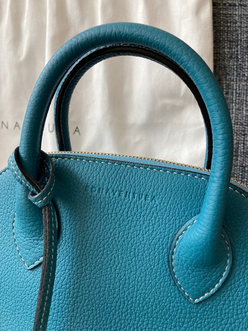 BONAVENTURA エマ22 シュリンクレザー　2way ブルーシアン