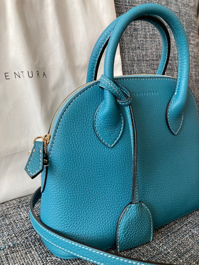 BONAVENTURA エマ22 シュリンクレザー　2way ブルーシアン