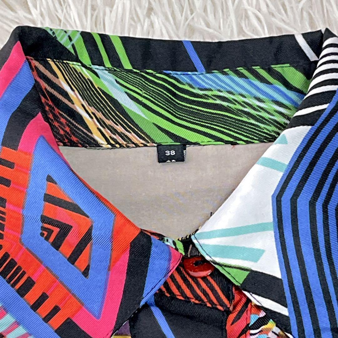 【かずこさん様用】デシグアル 総柄 ベルテッド シャツワンピース サイズ38 美