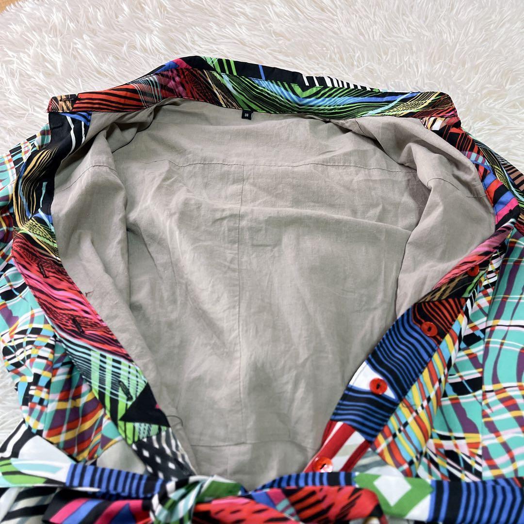 【かずこさん様用】デシグアル 総柄 ベルテッド シャツワンピース サイズ38 美