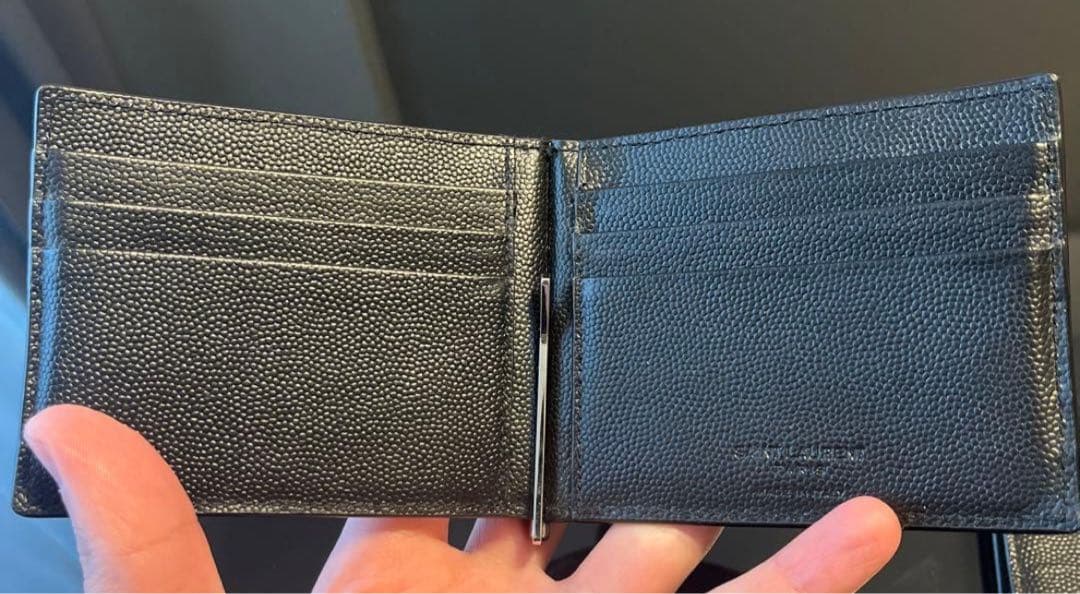 サンローラン　二つ折りマネークリップとケース