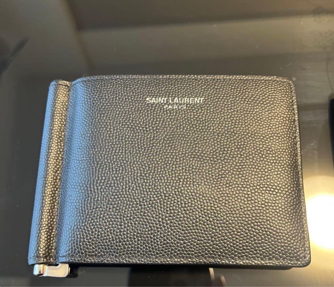 サンローラン　二つ折りマネークリップとケース