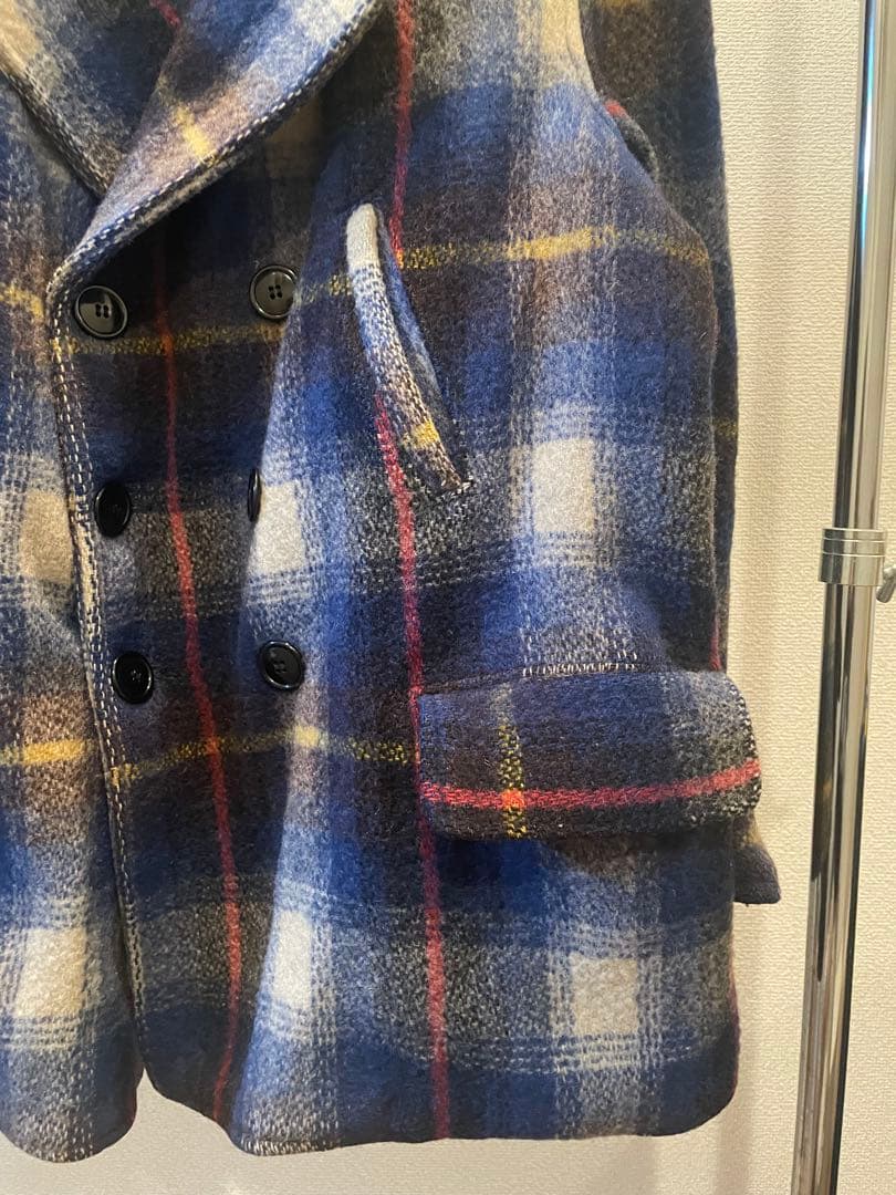ヒコガメ【美品】40s SPORTCLAD チェック柄 ウール ピーコー