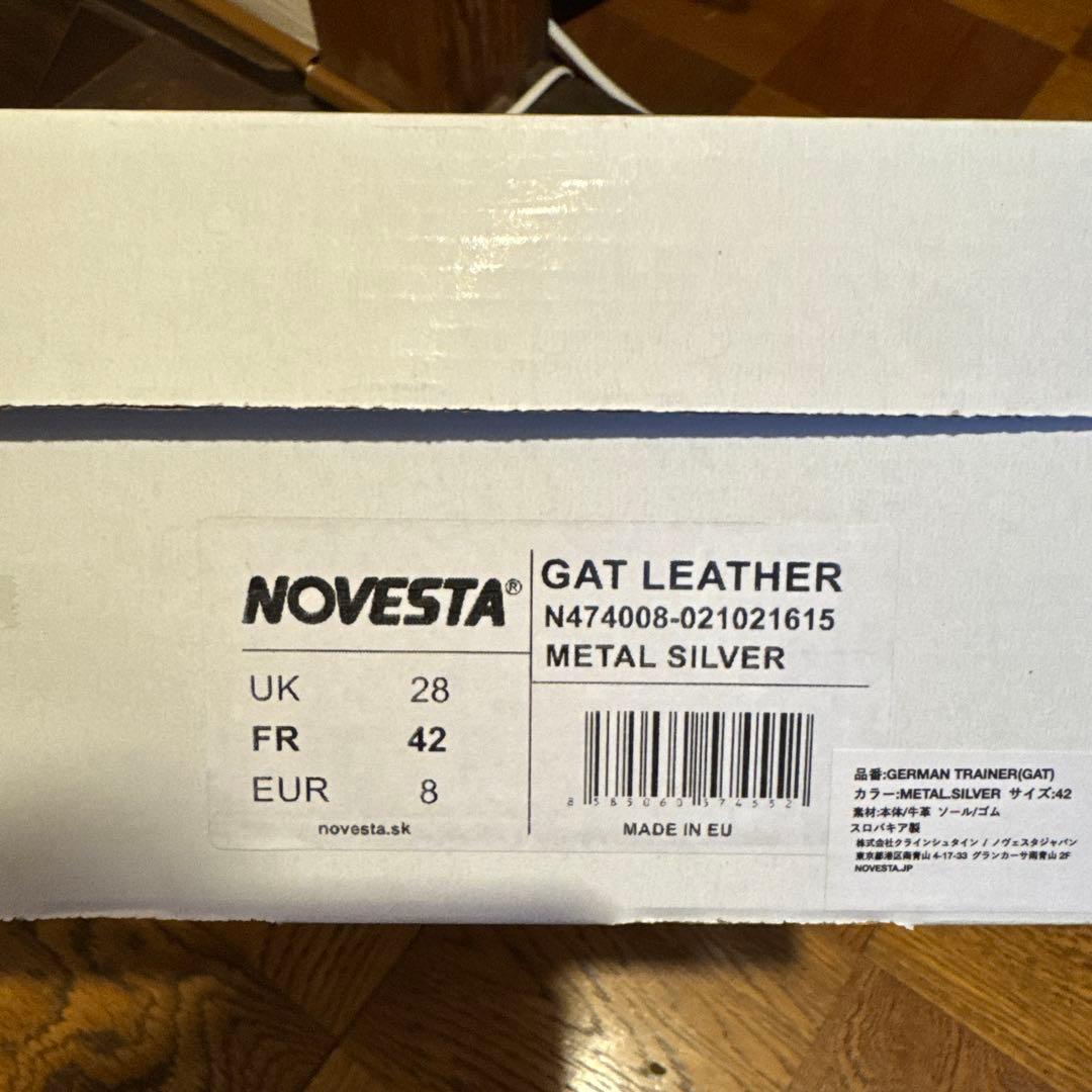 k*o様 NOVESTA GAT LEATHER メタルシルバー 42