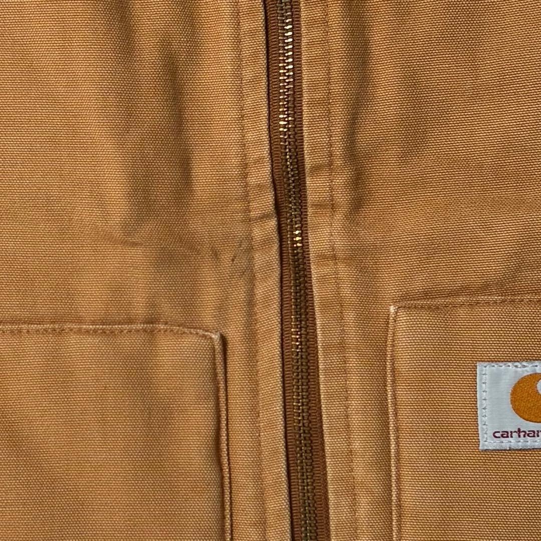 【美品】Carhartt カーハート ダックベスト キルティング キャメル M
