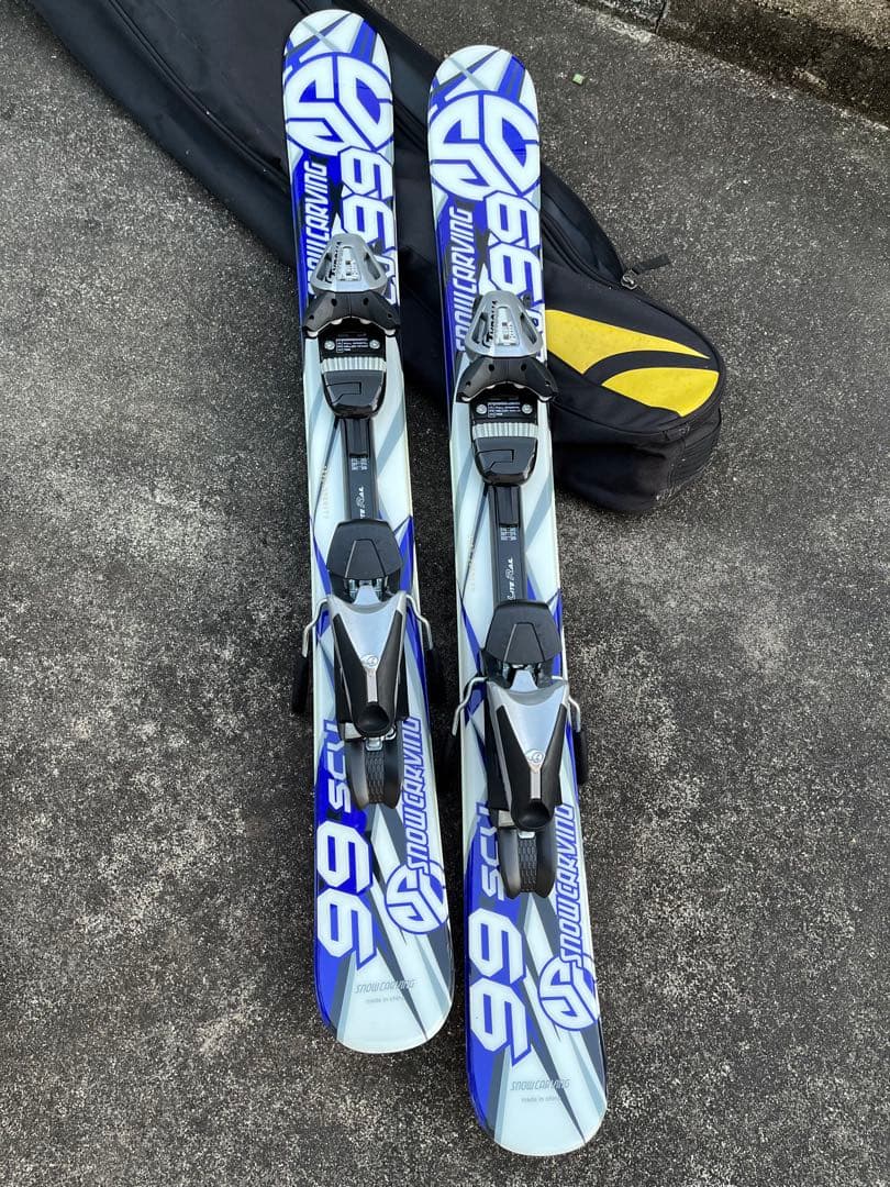 ショートスキー ビンディング付き