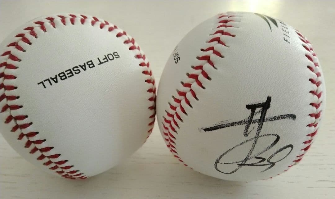 北海道日本ハムファイターズ【投げ入れ直筆サインボール★柿木＆井口　島崎】投げ込み