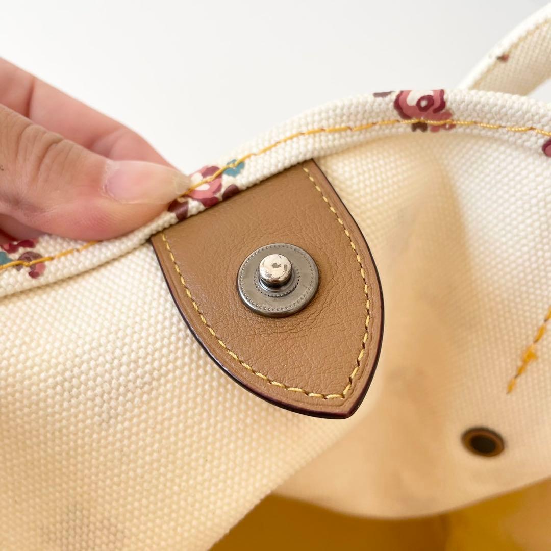 【極美品】COACH トートバッグ 花柄 ホース アンド キャリッジ 馬車 A4