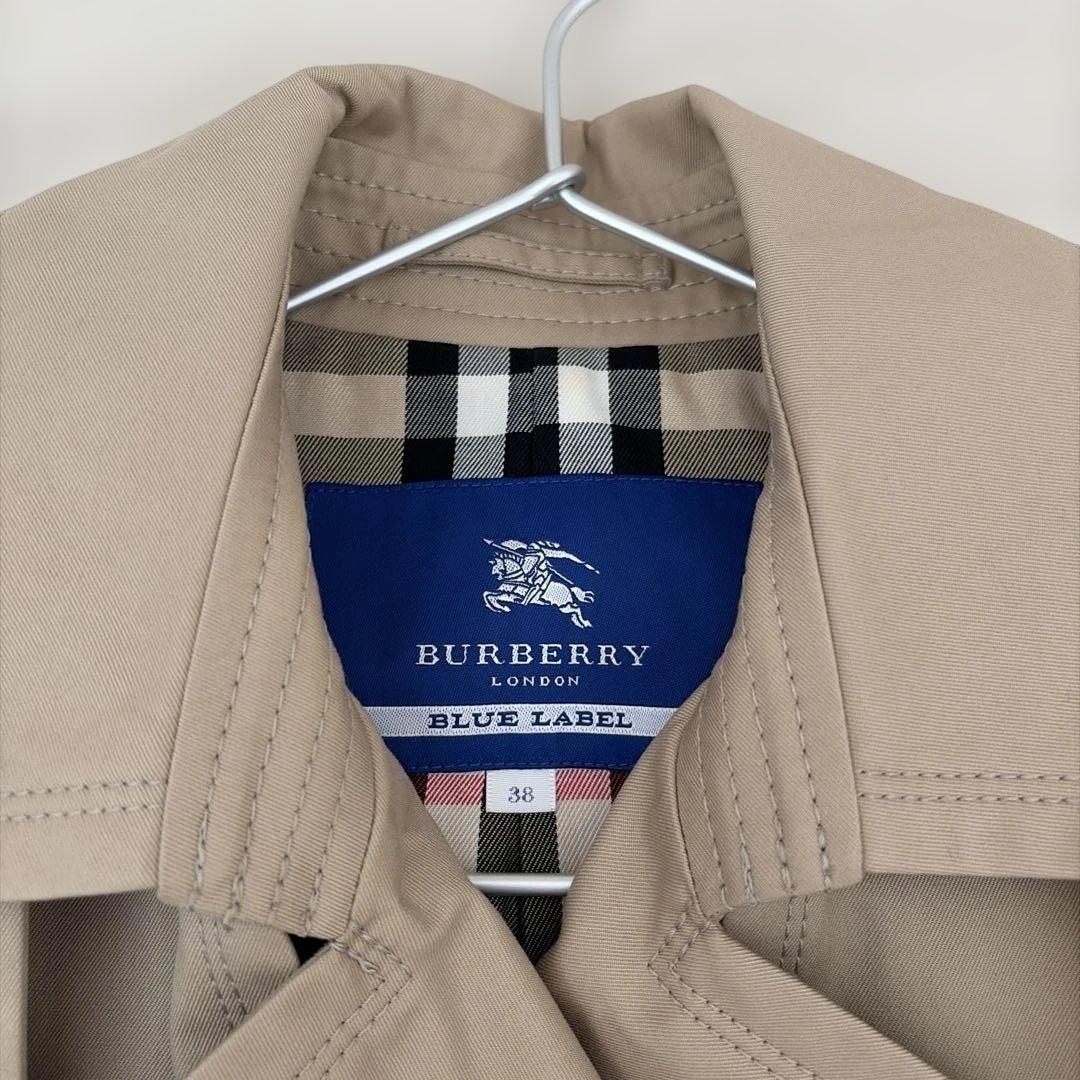 新品 38バーバリー ブルーレーベル クレストブリッジ トレンチコート
