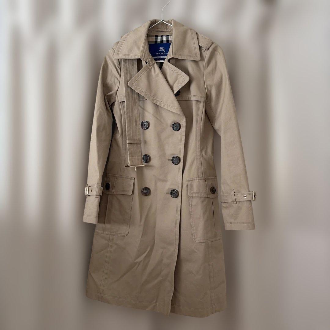 新品 38バーバリー ブルーレーベル クレストブリッジ トレンチコート