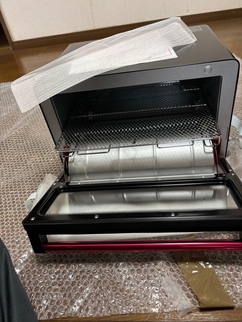 新品未使用品【日立】コンベクションオーブントースター HMO-F100 レッド