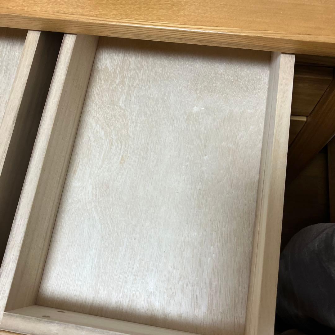 無印良品　タモ材デスク