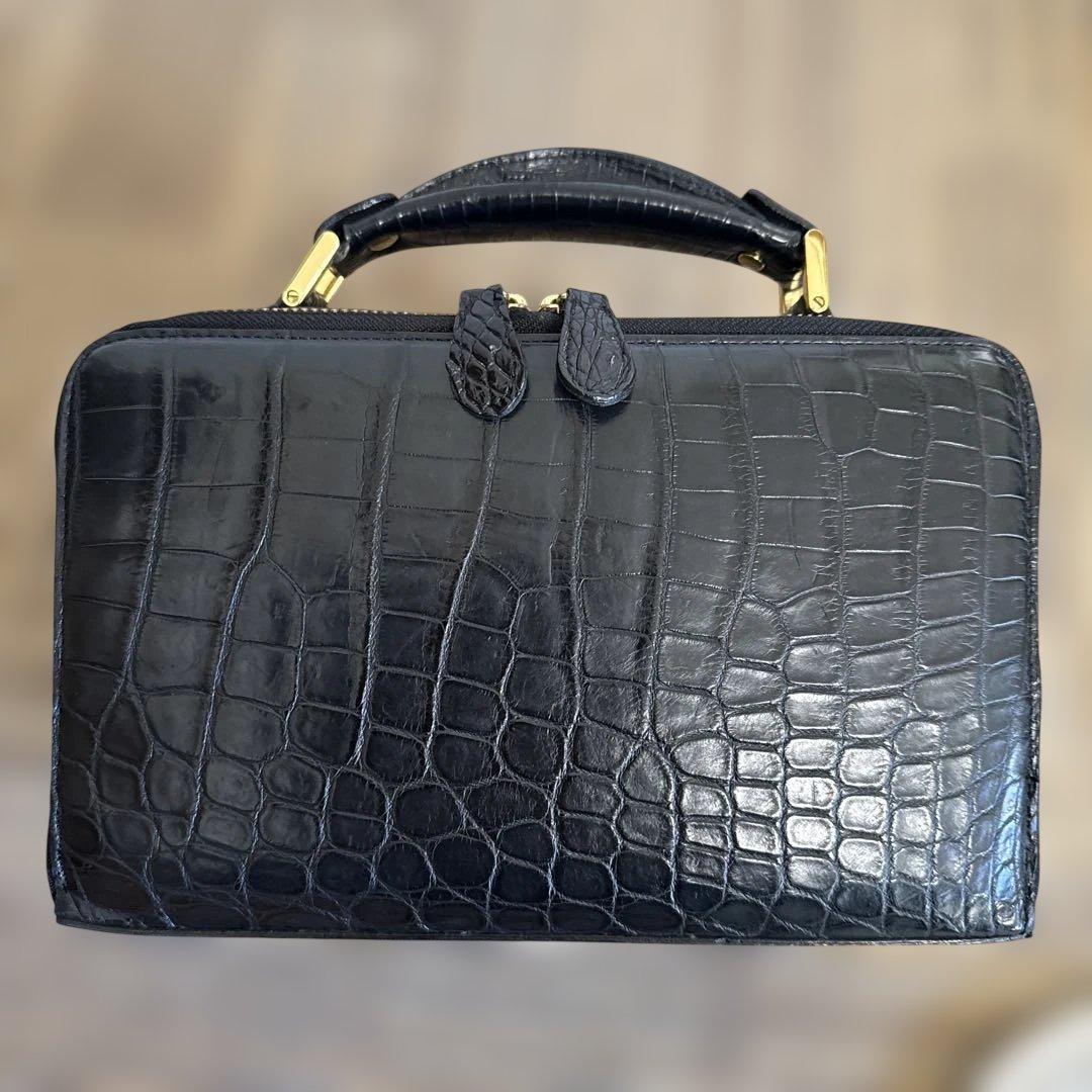 マットクロコダイルセカンドバッグ JRA認定品