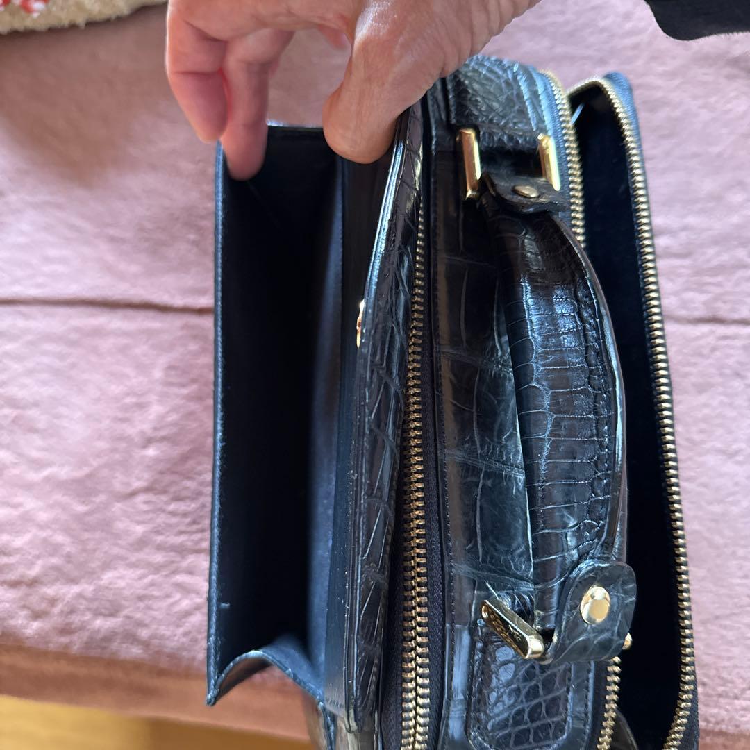 マットクロコダイルセカンドバッグ JRA認定品