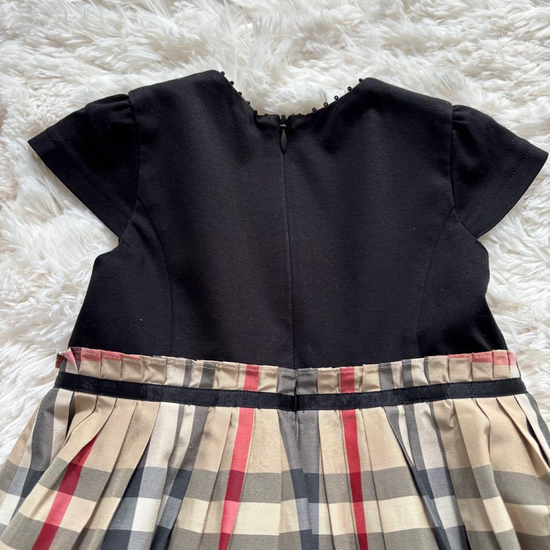 むむ様美品☆BURBERRY フォーマル ノバチェック フレア ドッキング 黒