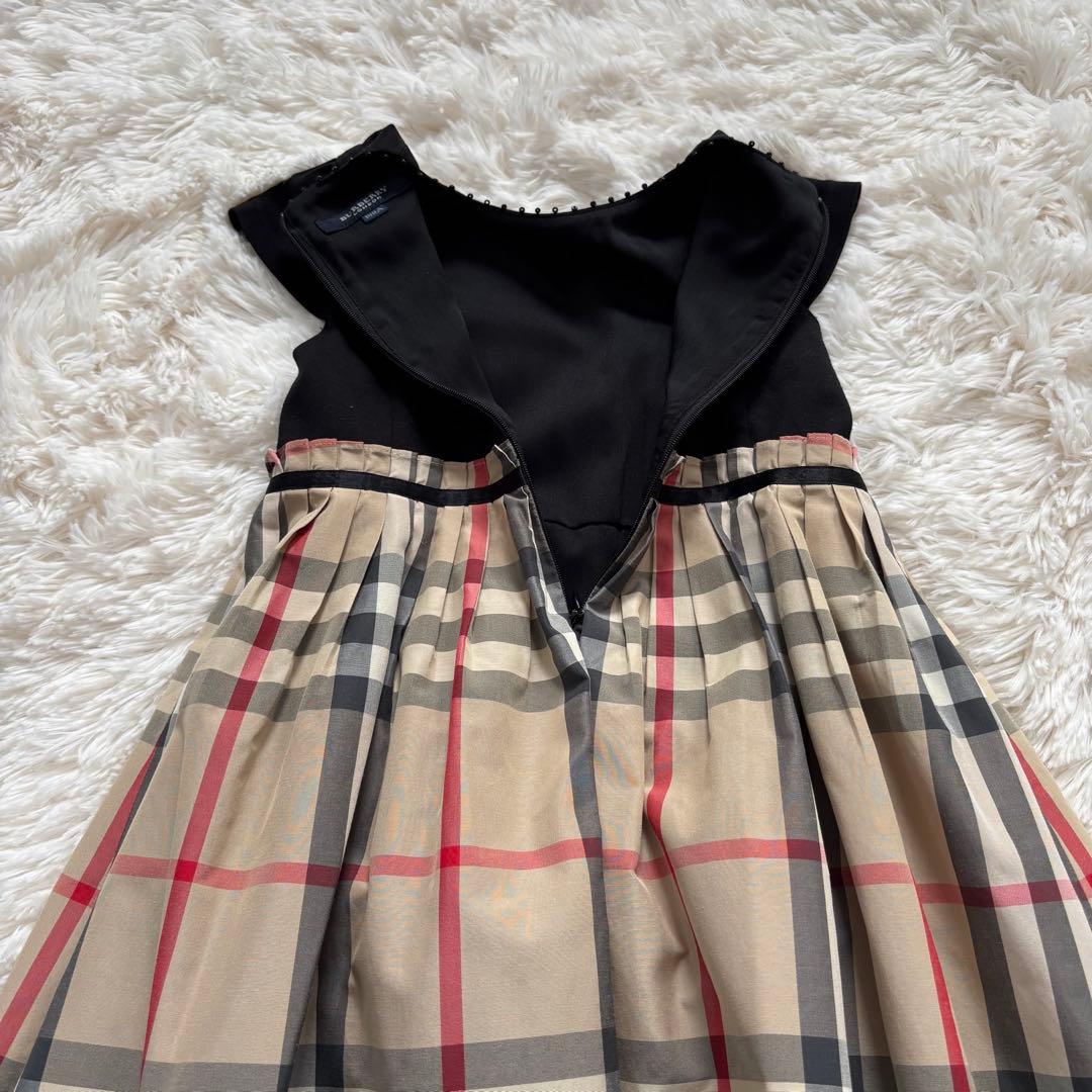 むむ様美品☆BURBERRY フォーマル ノバチェック フレア ドッキング 黒