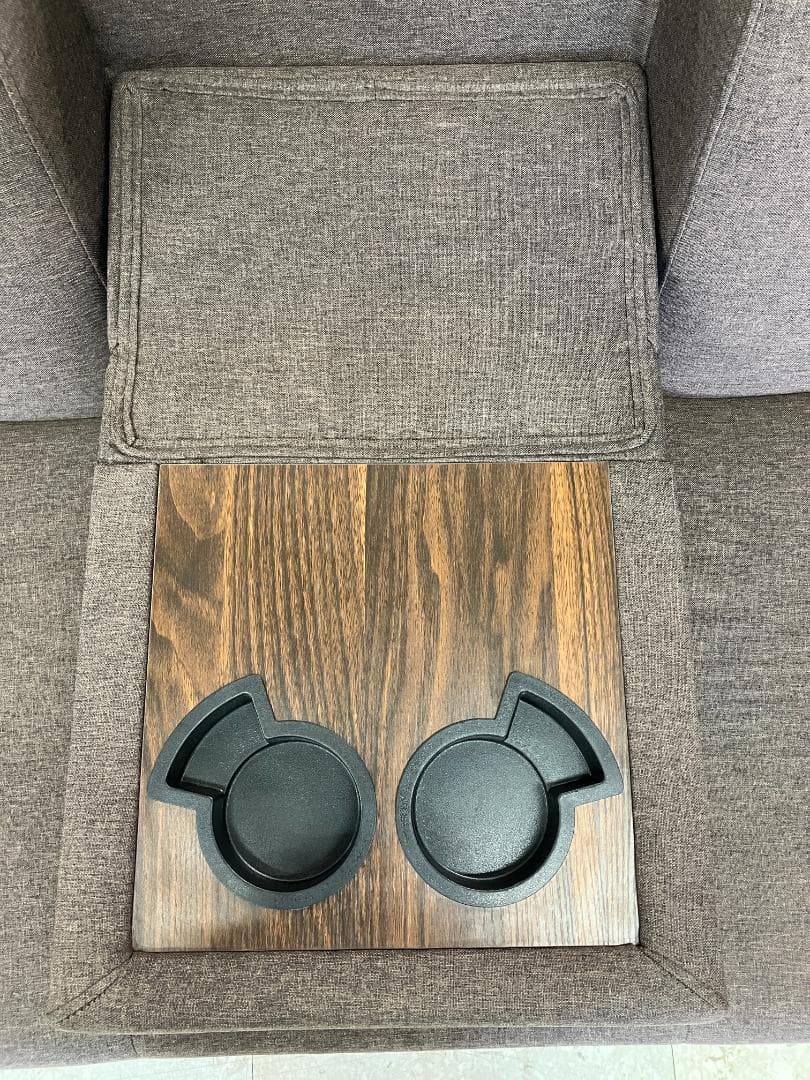 モダンデコ 2～3人掛け収納付き多機能ソファ ブラウン