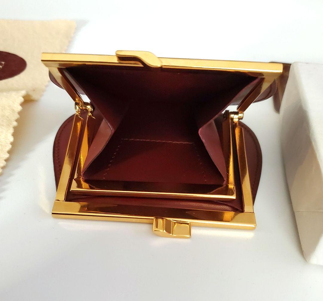 ✨️美品✨️ カルティエ マストライン ケース がま口 財布 ボルドー 赤