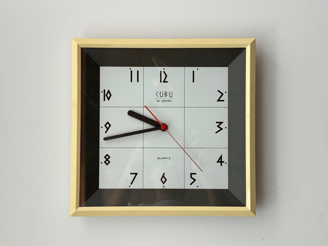 ポストモダン ミッドセンチュリー ヴィンテージ 1995年 掛時計 動作確認済