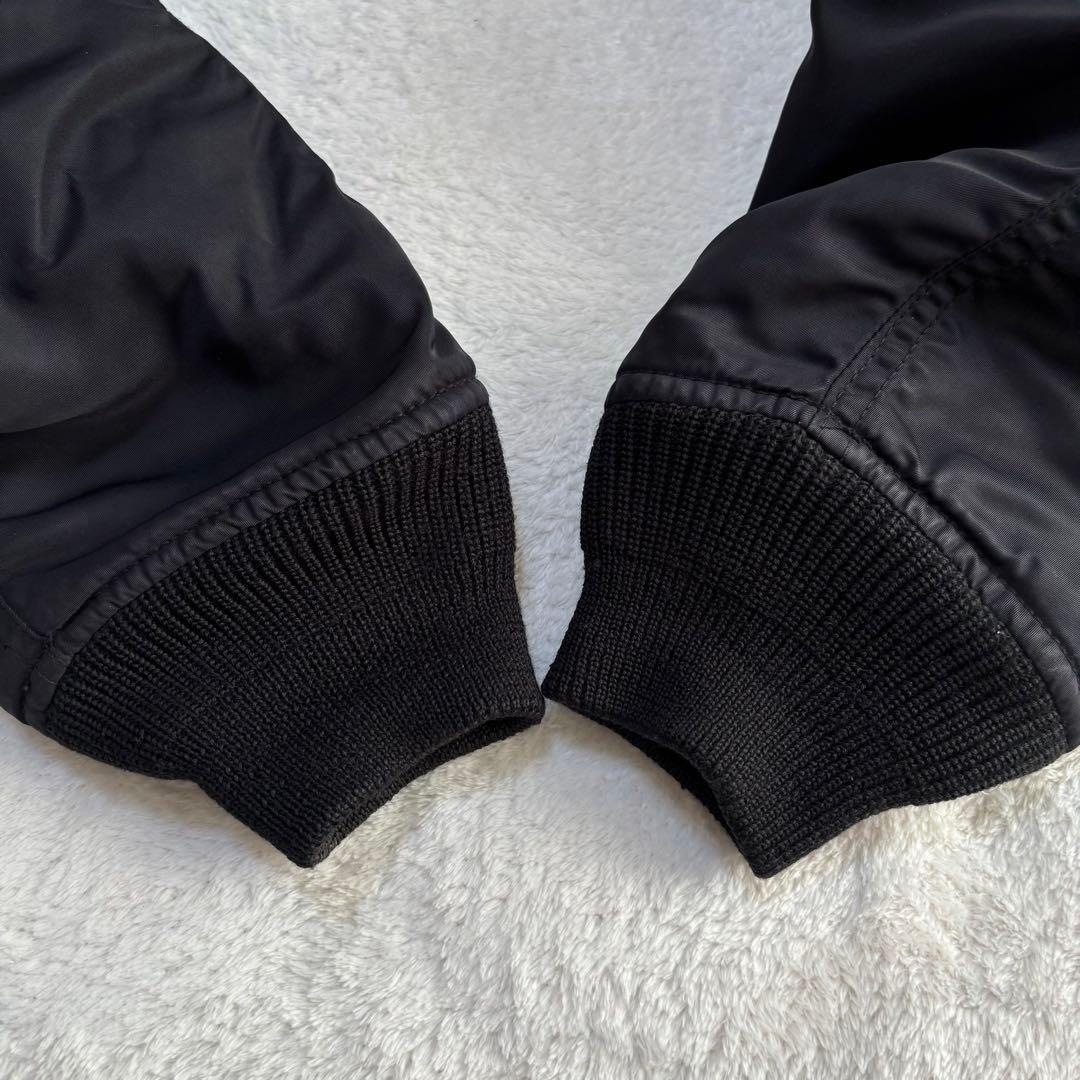 ✨️美品 AVIREX アヴィレックス MA-1 フライト Lサイズ ブラック