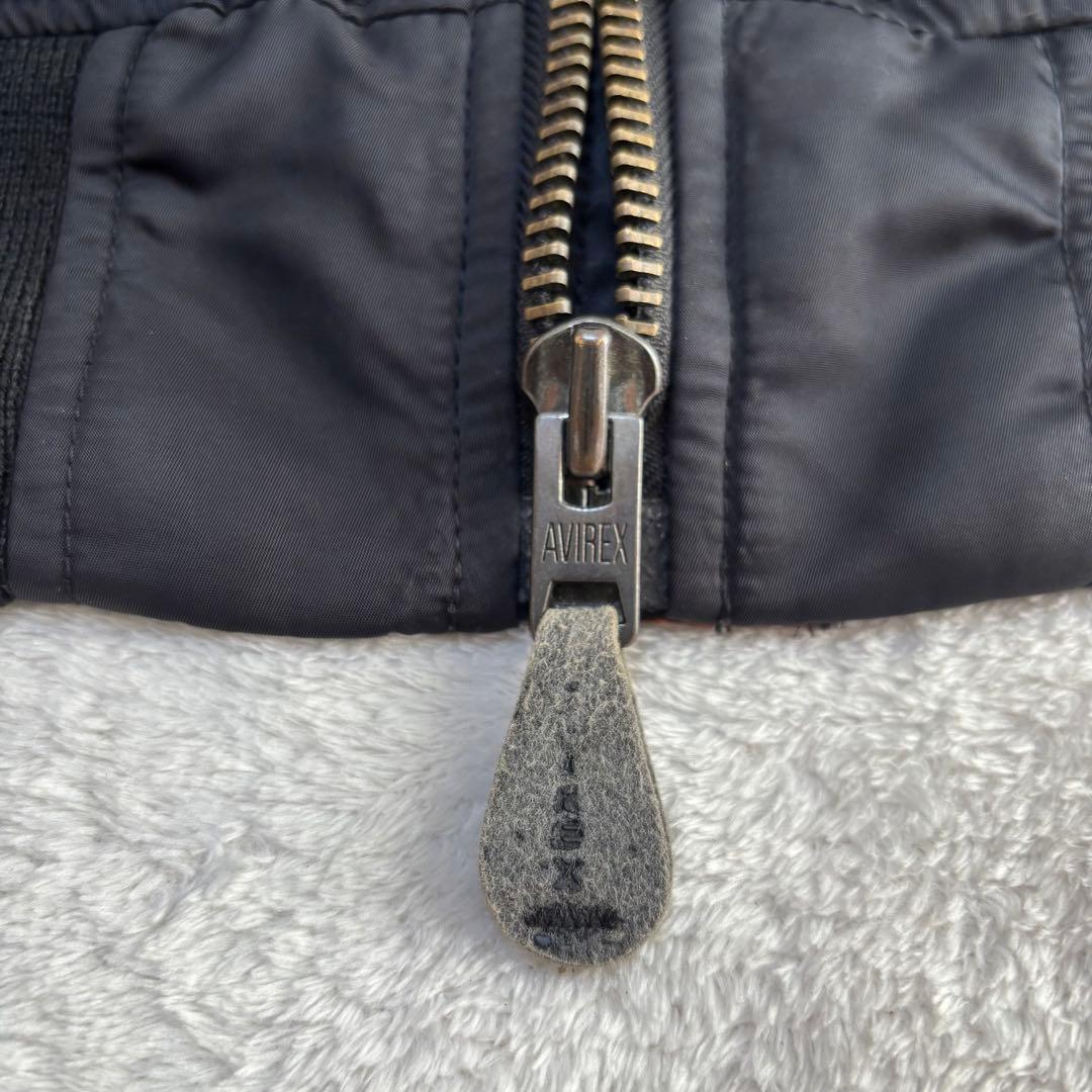✨️美品 AVIREX アヴィレックス MA-1 フライト Lサイズ ブラック