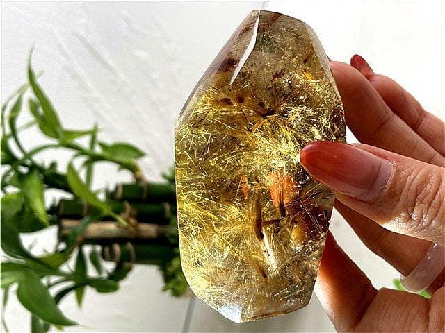 AAA級天然ゴールドルチルクォーツ原石YT7P3/360P05D