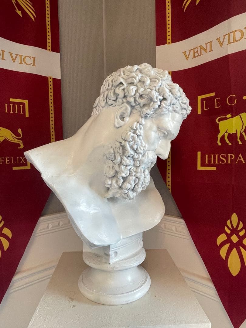 彫刻 ヘラクレス頭像 高さ50cm,美術デッサン教具,卓上 装飾品,工芸品美術品