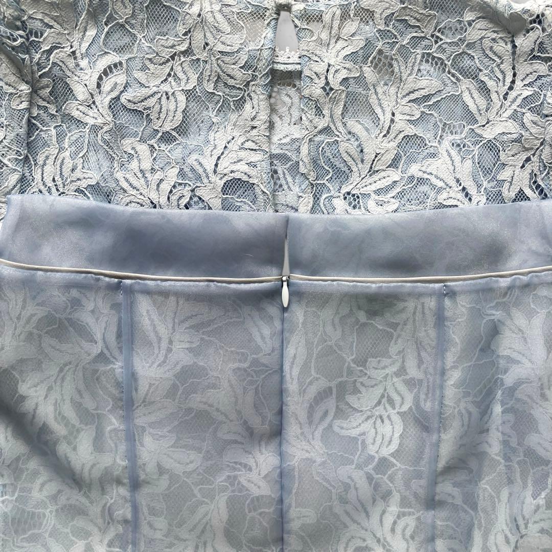 新品タグ付き✨　SNIDEL ボリュームフレアレースドッキングドレス　S