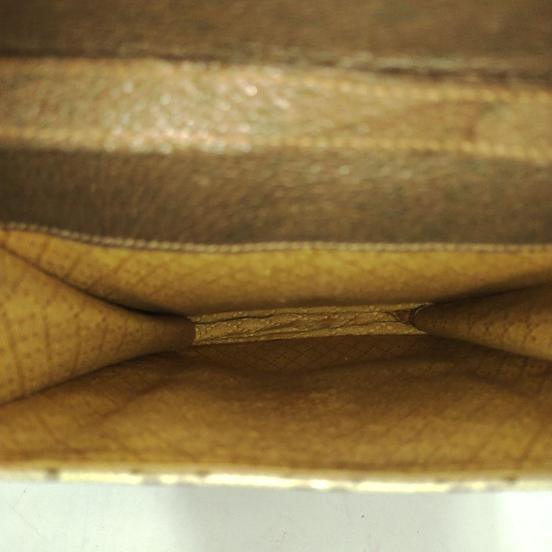 グッチ ショルダーバッグ レザー×PVC インターロッキング GG柄 ブラウン