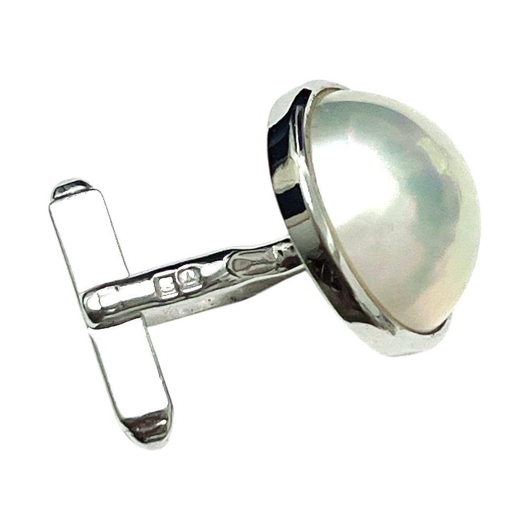 【極美品★希少】TASAKI マベパール カフスリンク シルバー フォーマル