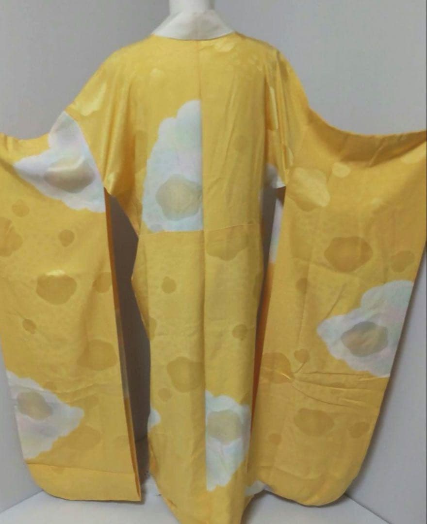 3232　正絹振袖長襦袢　刺繍半襟付　美品